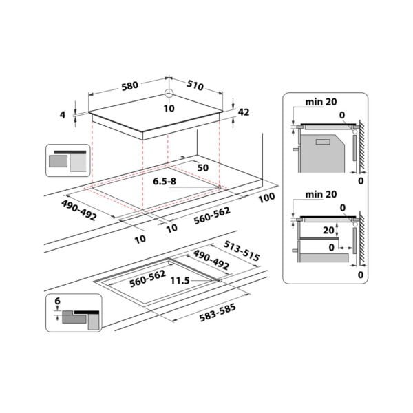 Pllake Whirlpool AKT 8090 NE - Image 3