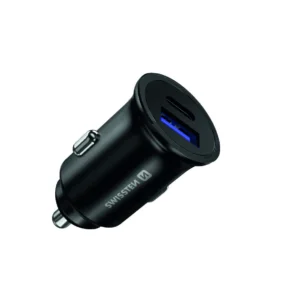 Karikues makine Swissten, PD, USB-C, karikim i shpejtë 3.0, 36W, metal, i zi